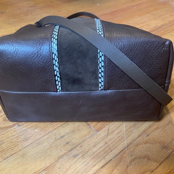 NWT Madewell The Suede Inset Edition Medium Transport Tote - Picture 6 of 9